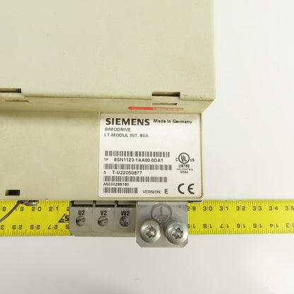 Siemens 6SN1118-0DJ21-0AA1 Ver A Simodrive 6SN1123-1AA00-0DA1 LT-Modul Int 80A