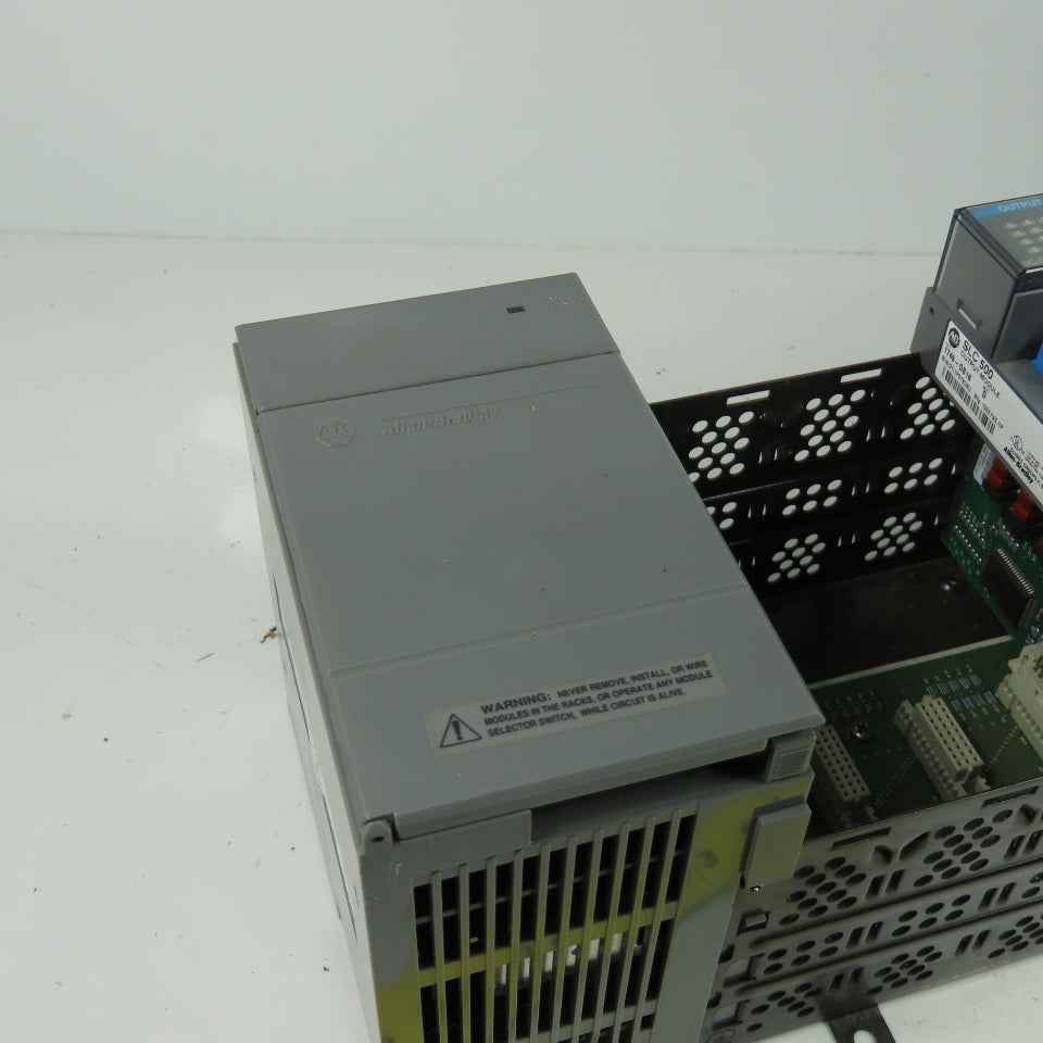 Allen Bradley SLC 500 Power Supply 10 Slot Chassis Rack Ser C