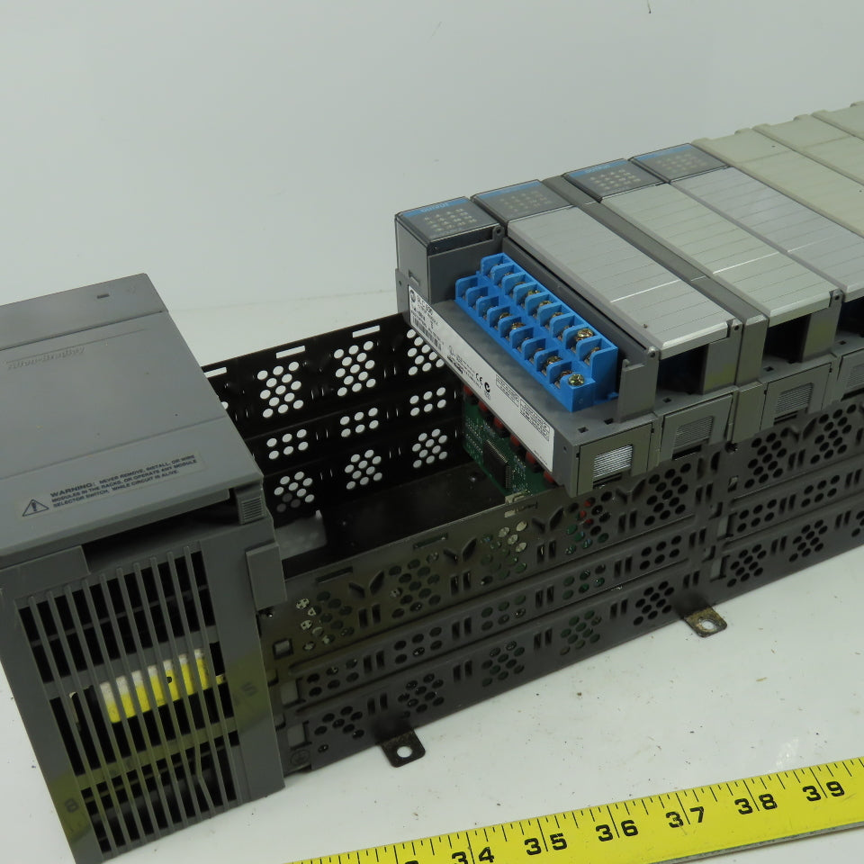 Allen Bradley SLC 500 Power Supply 10 Slot Chassis Rack Ser C