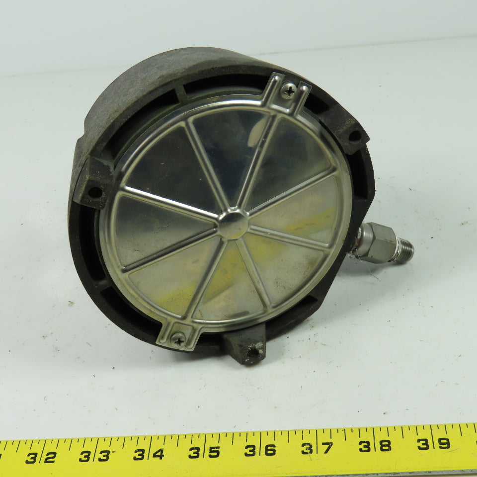 Ashcroft 200PSI Duragauge Pressure Gauge Back Mount Bronze Tube Brass Socket