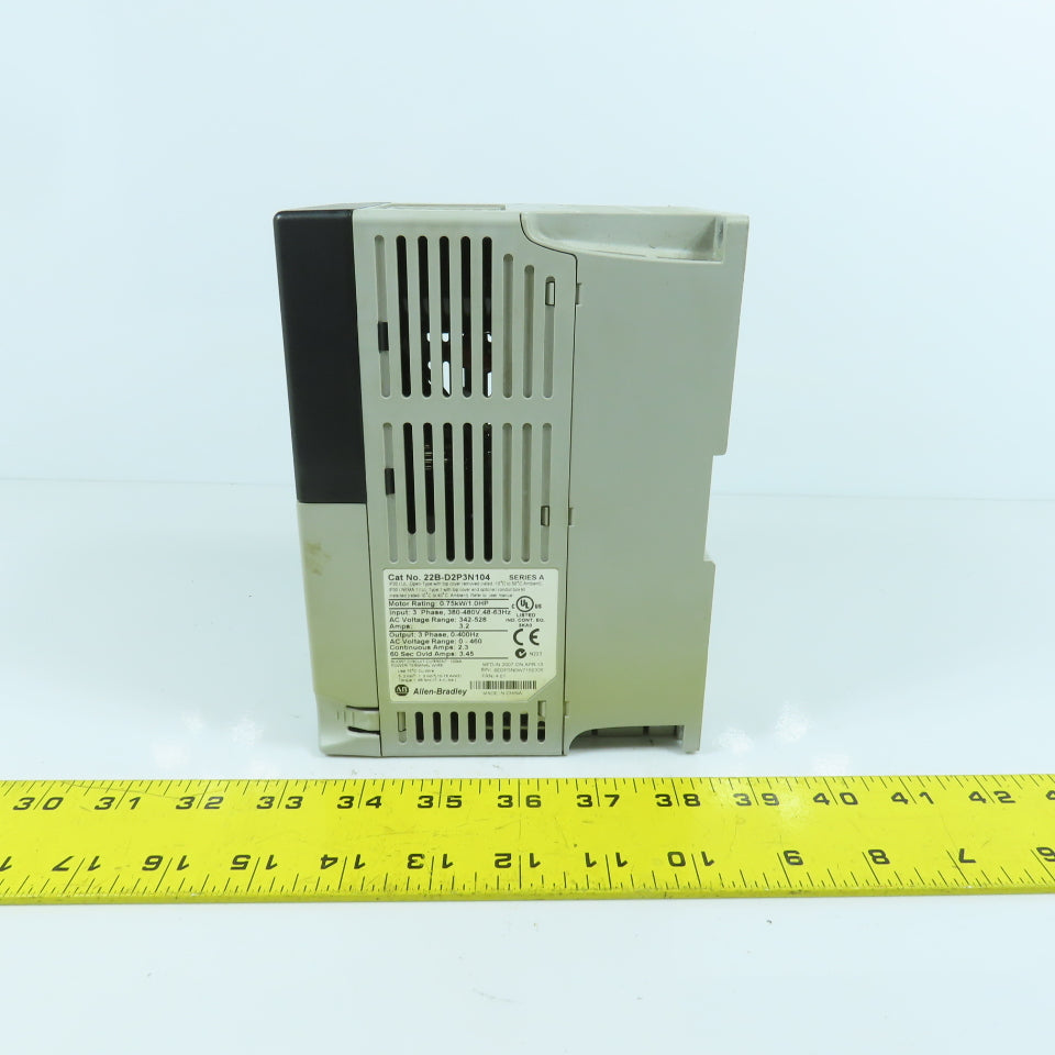 Allen Bradley 22B-D2P3N104 Ser A 1HP 0.75kW AC Drive 380-480V 3PH In 0-460V Out