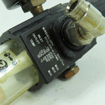 Norgren B72G-2GK-AL3-RMN Pneumatic Filter Regulator 150PSIG W/ 3/8" Push Connect