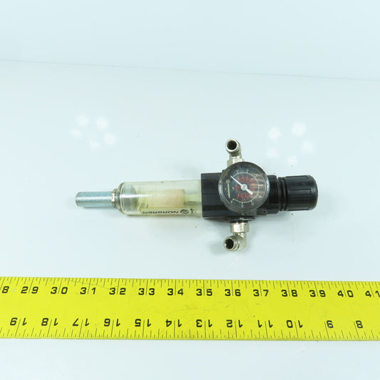Norgren B72G-2GK-AL3-RMN Pneumatic Filter Regulator 150PSIG W/ 3/8" Push Connect