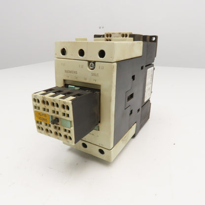 Siemens 3RT1044-3BB40 Contactor 600V 60Hp MAX 3Ph Auxiliary Contact 24VDC Coil