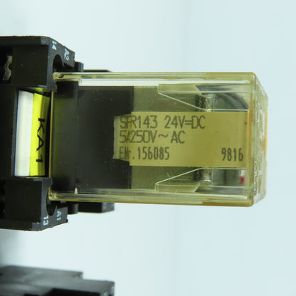 Elesta SFR143 Relay 24V DC & Base ZFE148 154391 Lot Of 7