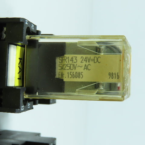 Elesta SFR143 Relay 24V DC & Base ZFE148 154391 Lot Of 7