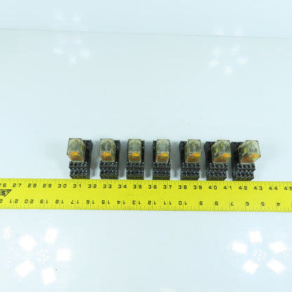 Elesta SFR143 Relay 24V DC & Base ZFE148 154391 Lot Of 7