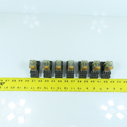 Elesta SFR143 Relay 24V DC & Base ZFE148 154391 Lot Of 7