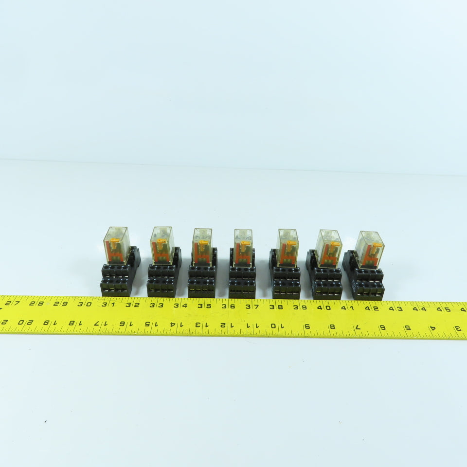 Elesta SFR143 Relay 24V DC & Base ZFE148 154391 Lot Of 7