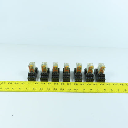 Elesta SFR143 Relay 24V DC & Base ZFE148 154391 Lot Of 7