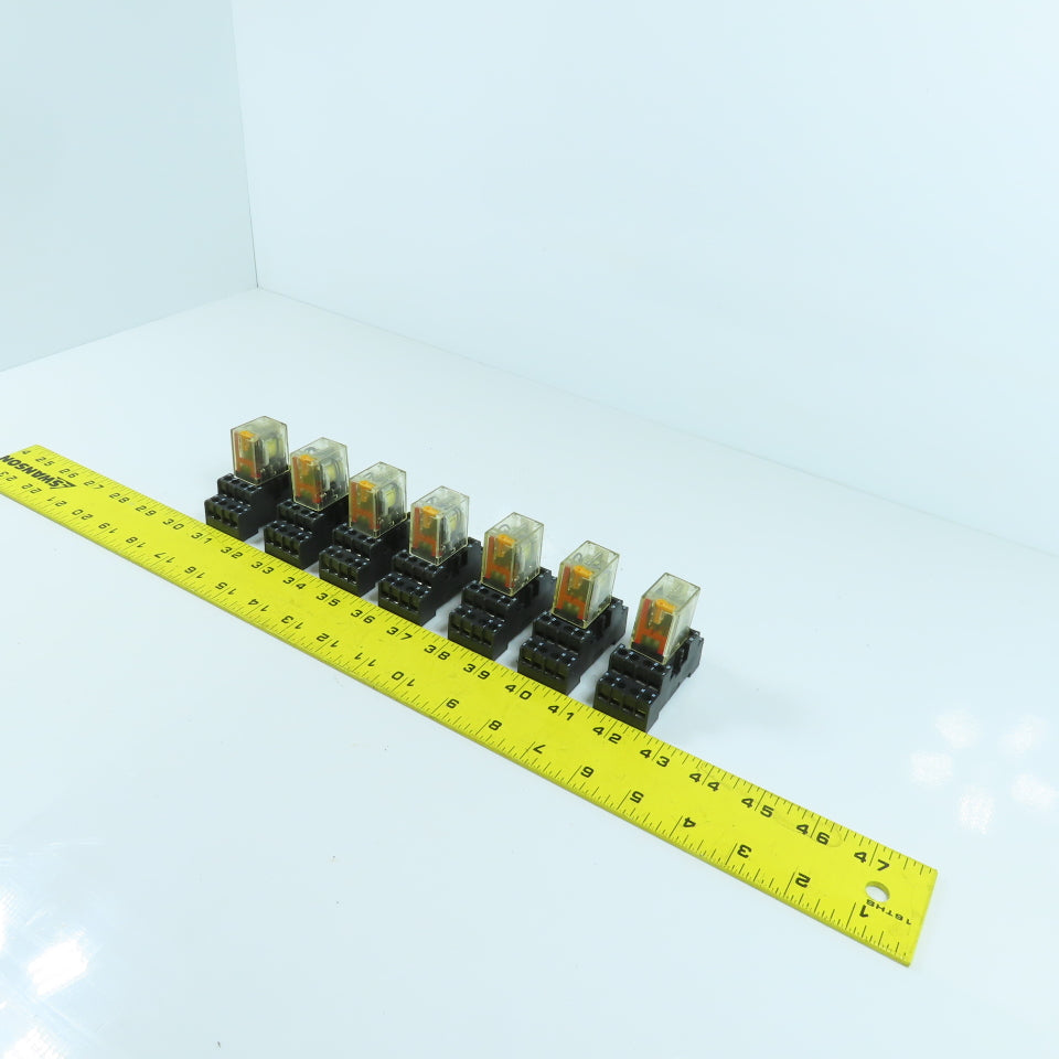 Elesta SFR143 Relay 24V DC & Base ZFE148 154391 Lot Of 7