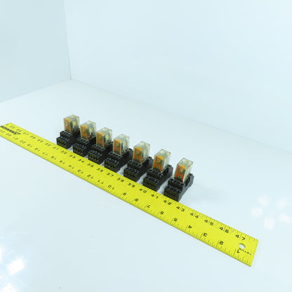 Elesta SFR143 Relay 24V DC & Base ZFE148 154391 Lot Of 7