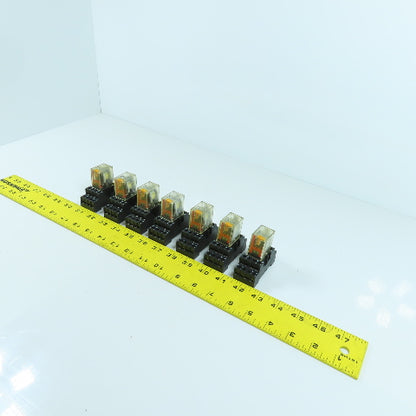 Elesta SFR143 Relay 24V DC & Base ZFE148 154391 Lot Of 7