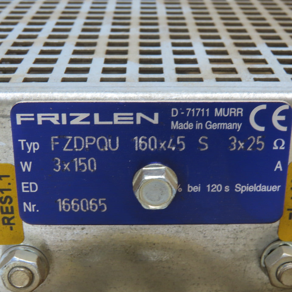 Frizlen FZDPQU 166065 Resistor Bank 3x150 160x45 3x25 Ohms