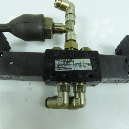 Norgren V19A611AB300A 5/3 Pos Double Solenoid Pneumatic Valve 24V DC Coil 10 Bar