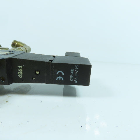 Norgren V19A611AB300A 5/3 Pos Double Solenoid Pneumatic Valve 24V DC Coil 10 Bar