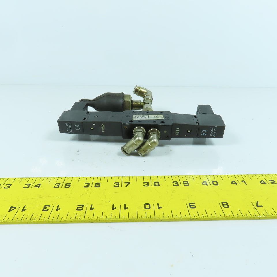 Norgren V19A611AB300A 5/3 Pos Double Solenoid Pneumatic Valve 24V DC Coil 10 Bar