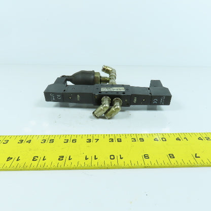 Norgren V19A611AB300A 5/3 Pos Double Solenoid Pneumatic Valve 24V DC Coil 10 Bar