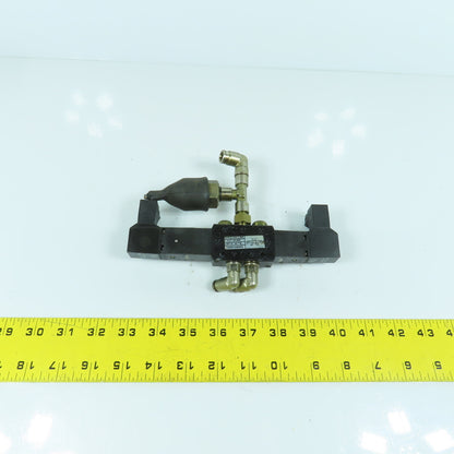 Norgren V19A611AB300A 5/3 Pos Double Solenoid Pneumatic Valve 24V DC Coil 10 Bar