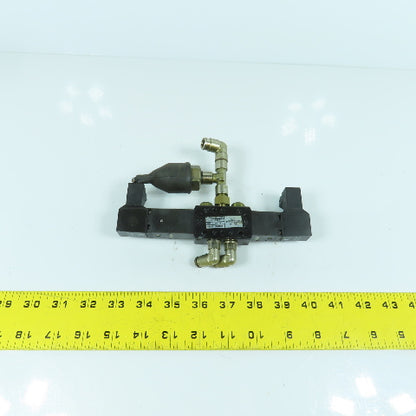 Norgren V19A611AB300A 5/3 Pos Double Solenoid Pneumatic Valve 24V DC Coil 10 Bar