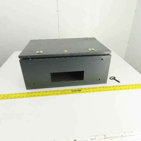 23.5" x 15.5" x 9" Steel Electrical Enclosure W/Backplate Hinged Door With Strut