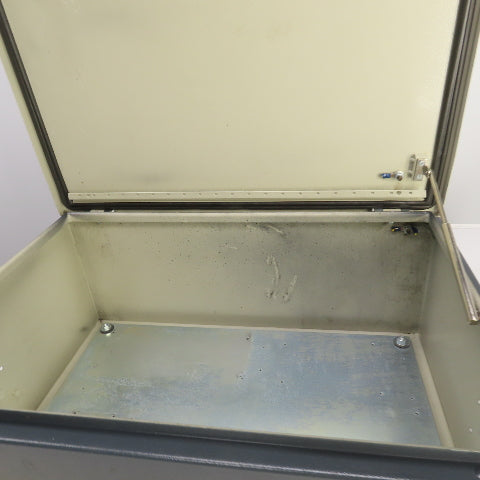 23.5" x 15.5" x 9" Steel Electrical Enclosure W/Backplate Hinged Door With Strut