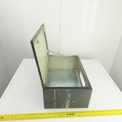 23.5" x 15.5" x 9" Steel Electrical Enclosure W/Backplate Hinged Door With Strut