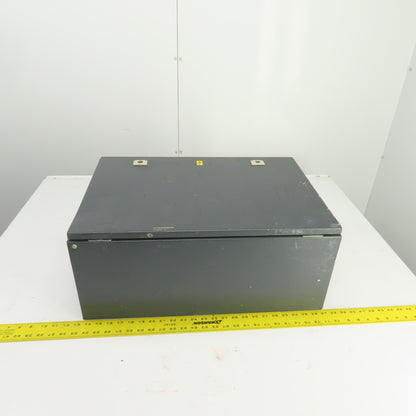 23.5" x 15.5" x 9" Steel Electrical Enclosure W/Backplate Hinged Door With Strut