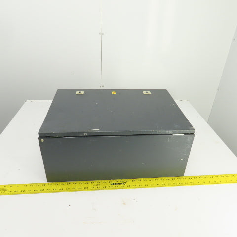 23.5" x 15.5" x 9" Steel Electrical Enclosure W/Backplate Hinged Door With Strut