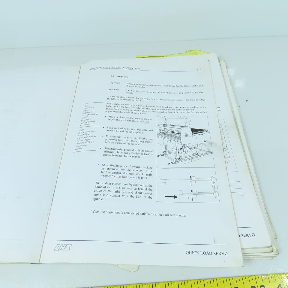 LNS Quick Load Servo II Bar Loader Instruction Manual