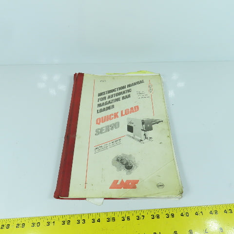 LNS Quick Load Servo II Bar Loader Instruction Manual