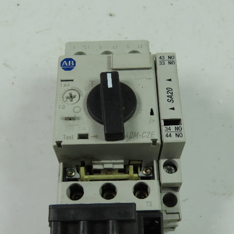Allen Bradley 140M-C2E-B16 Ser A Motor Protector Circuit Breaker W/140M-C-A 1.6A