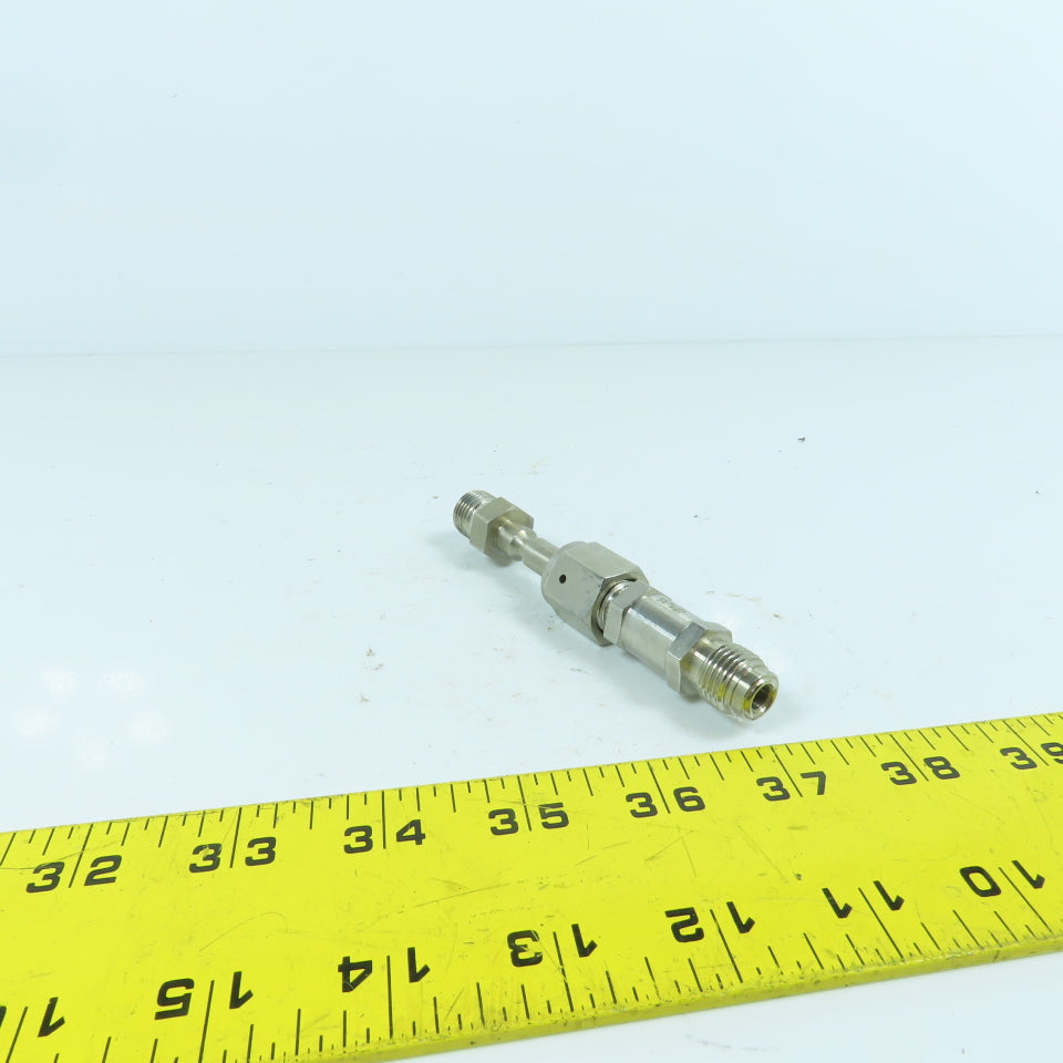 Nupro Swagelok SS-4C-VCR-25 Stainless Steel Poppet Check Valve 1/4" Tube 25PSIG