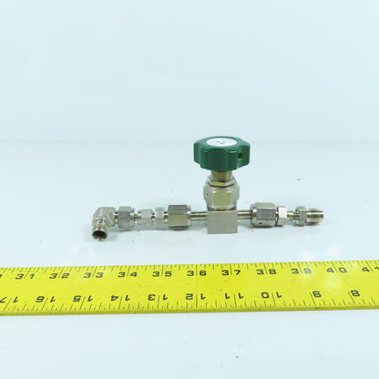 Nupro SS-DSV51 Stainless Steel High Purity Diaphragm Sealed Valve 1/4" VCR