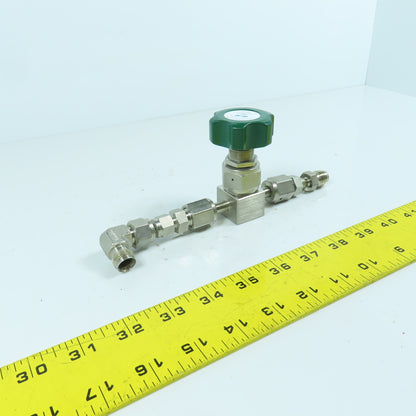 Nupro SS-DSV51 Stainless Steel High Purity Diaphragm Sealed Valve 1/4" VCR