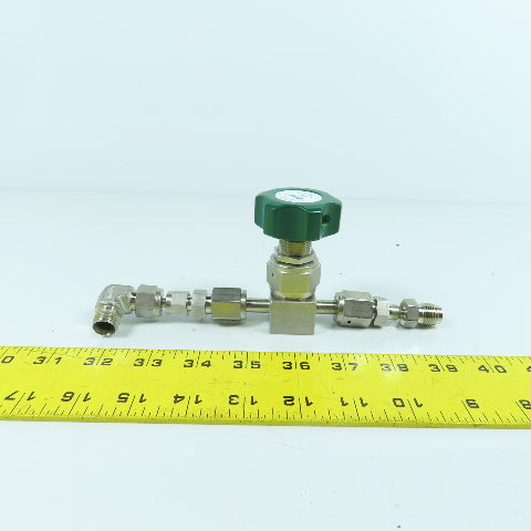 Nupro SS-DSV51 Stainless Steel High Purity Diaphragm Sealed Valve 1/4" VCR