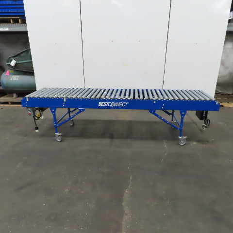 Best Connect 30" x 10' Power Roller MDR Batching Conveyor 0-39FPM 115V 1PH