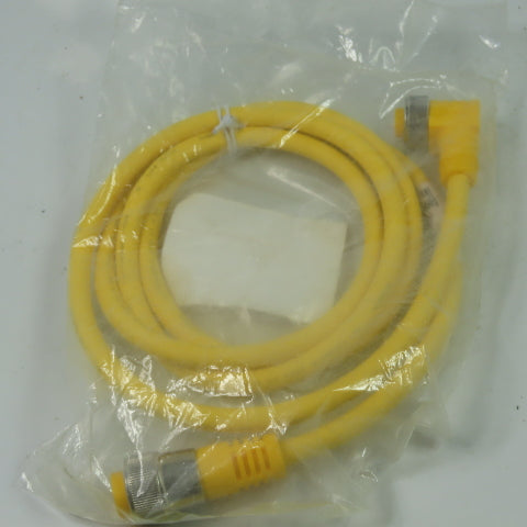 Turck RYM WKM 36-2M U5521 Cordset Cable Straight Male to Right Angle Female 3W