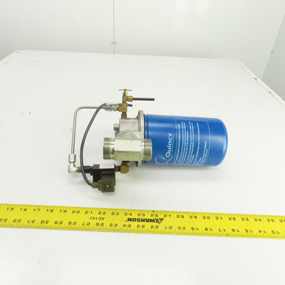 Quincy 2013400282 Spin On Filter Head Cap Assembly & Filter From QGV-100