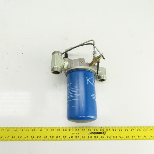 Quincy 2013400282 Spin On Filter Head Cap Assembly & Filter From QGV-100