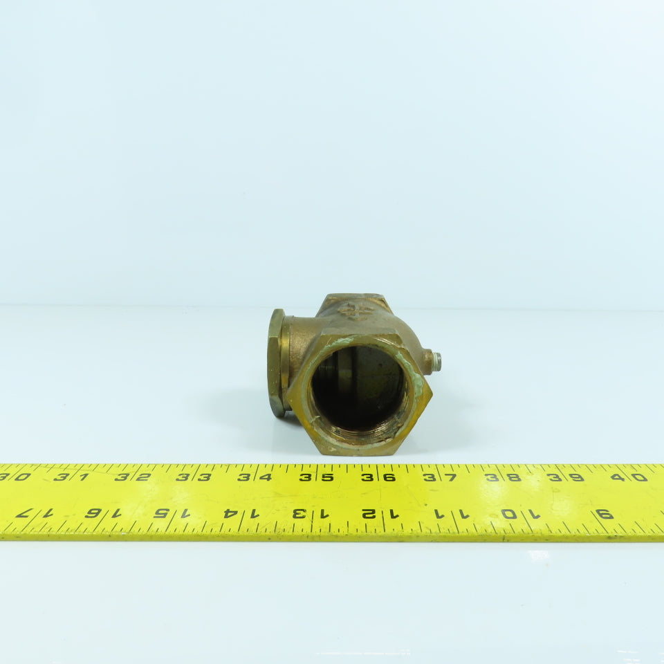CDI 1-1/2" NPT Inline Brass Check Valve From QGV-100 Compressor