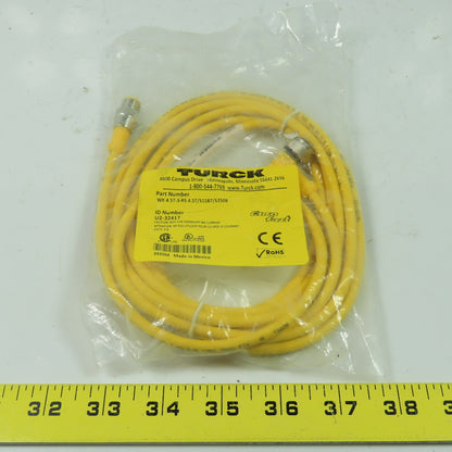 4.5T-3-RS 4.5T/S1587/S3508 Cordset Cable Straight Male to Right Angle Female
