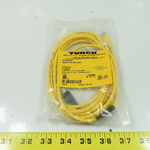 PKG 3M-3-PSG 3m/CS12047 Cordset Cable Straight Female To Straight Male 3 Wire 3M