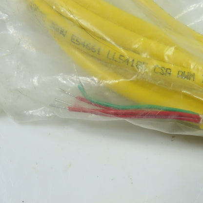 WKB 4T-5 U2495-17 Cordset Cable Right Angle Female To Cut End 4 Wire 5M