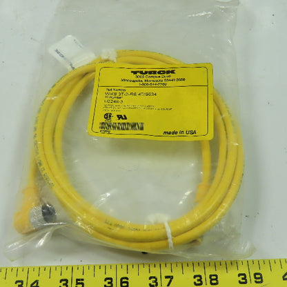 3T-2-RS 4T/S634 U2249-3 Cordset Cable Right Angle Female To Straight Male 3Wire