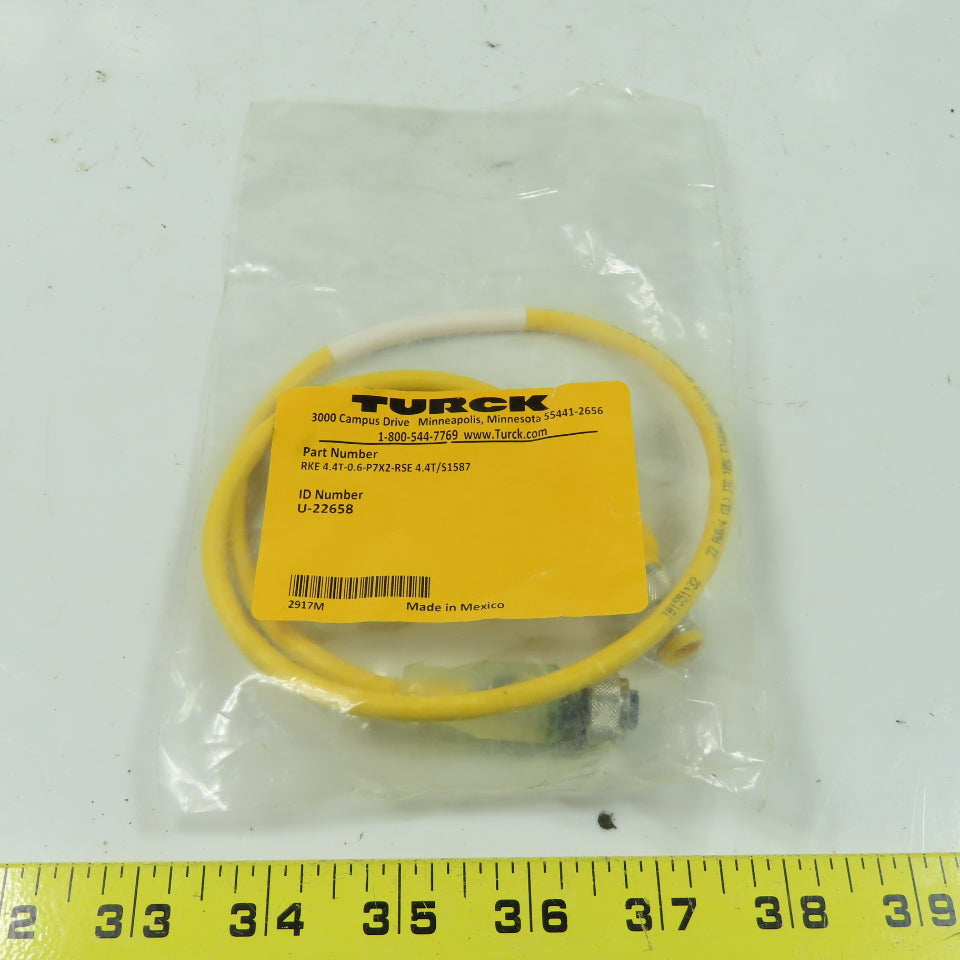 RKE 4.4T-0.6-P7X2-RSE 4.4T/S1587 Cordset Cable Straight Female To Straight Male