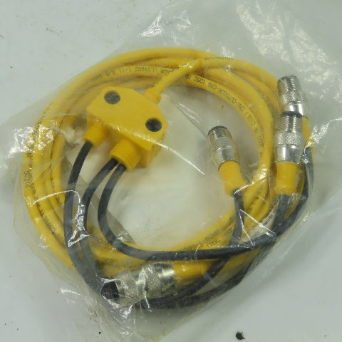 V4RK-2/RS 4.2T-0.2/0.2/0.2/CS12347 Cordset Splitter Cable U-31624 4 Wire