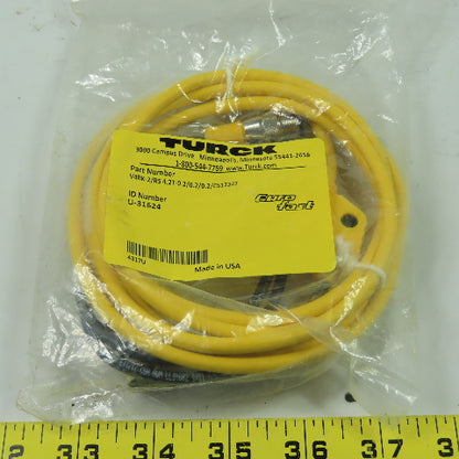 V4RK-2/RS 4.2T-0.2/0.2/0.2/CS12347 Cordset Splitter Cable U-31624 4 Wire