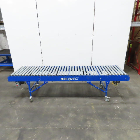 Best Connect 28" x 10' OAL Power Roller MDR Batching Conveyor 115V 1PH 0-63FPM