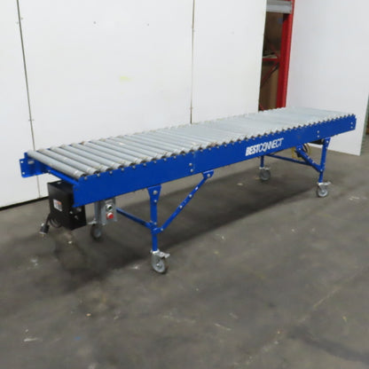 Best Connect 28" x 10' OAL Power Roller MDR Batching Conveyor 115V 1PH 0-63FPM